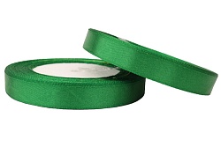 Лента атласная 1,2 см Зеленый 23 м