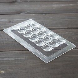 форма для шоколадной плитки "Квадраты" 15 см*7 см*1,3 см пластиковая