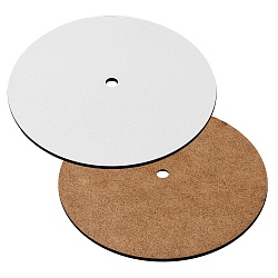 Подложка ламинированная с отверстием белая 34 см , толщина 3 мм