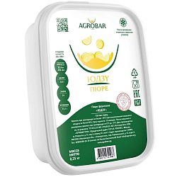 Пюре замороженное "AGROBAR" Юдзу без сахара 250 гр