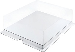 Коробка для торта 26 см*26 см*15 см белая "Премиум"